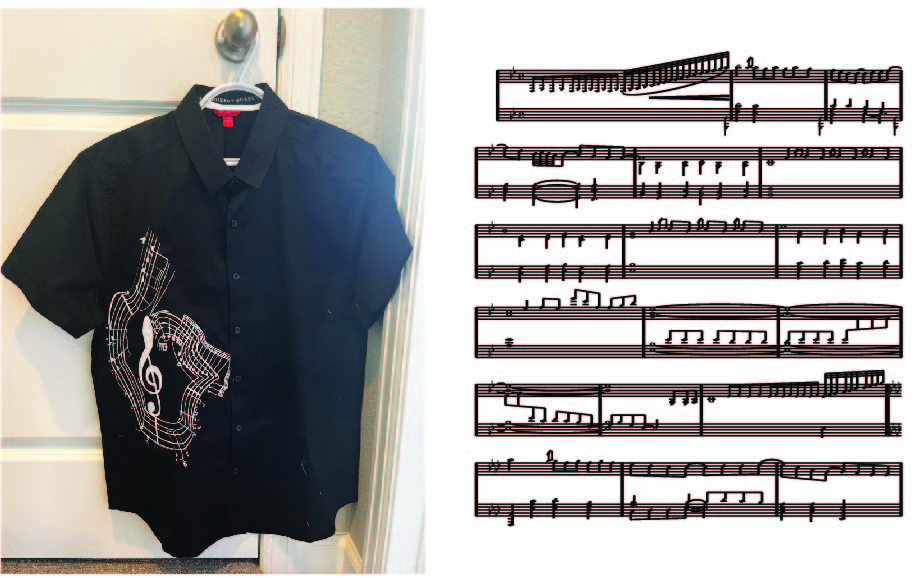 custom george gershwin rhapsody in blue music shirt